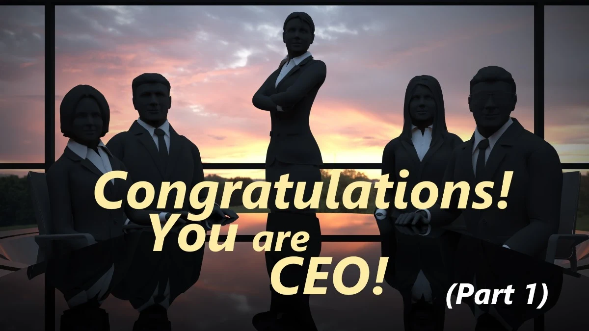 Congratulations! You are CEO!